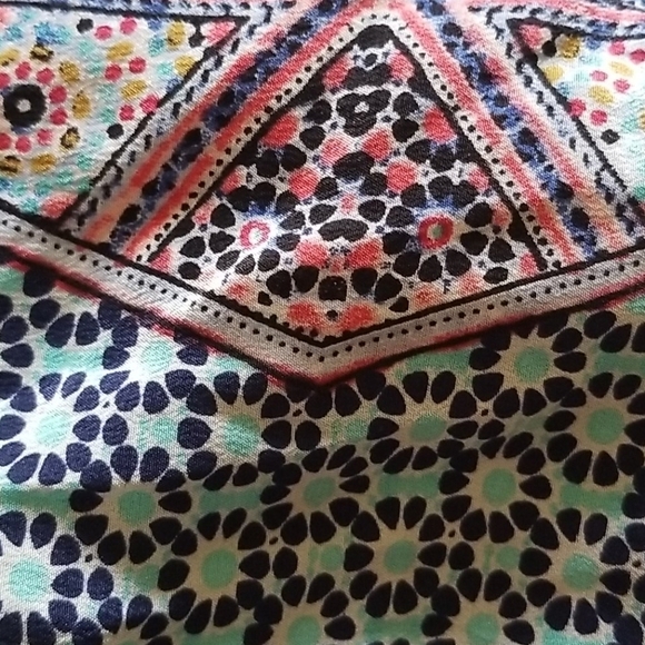 Maeve Anthropolgie Sidney mosaic silk blouse - Picture 6 of 7